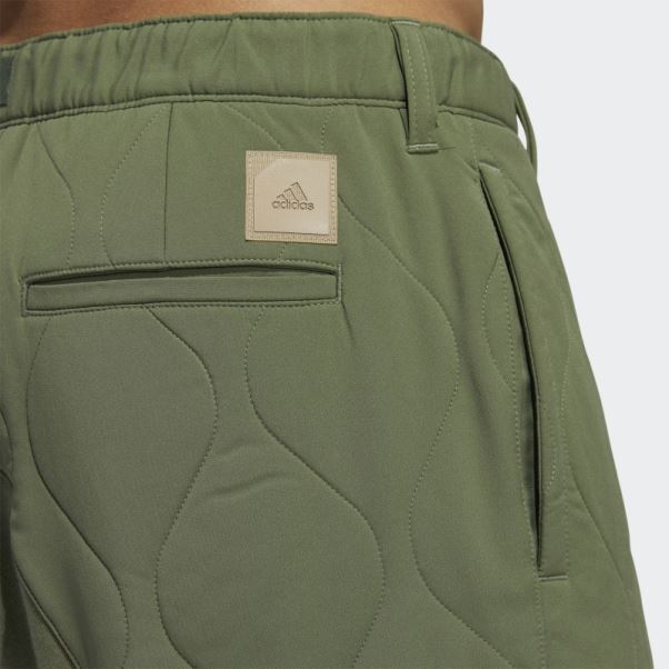Pantalon De Golf Matelassé Adidas S10 Adicross Vert Naturel