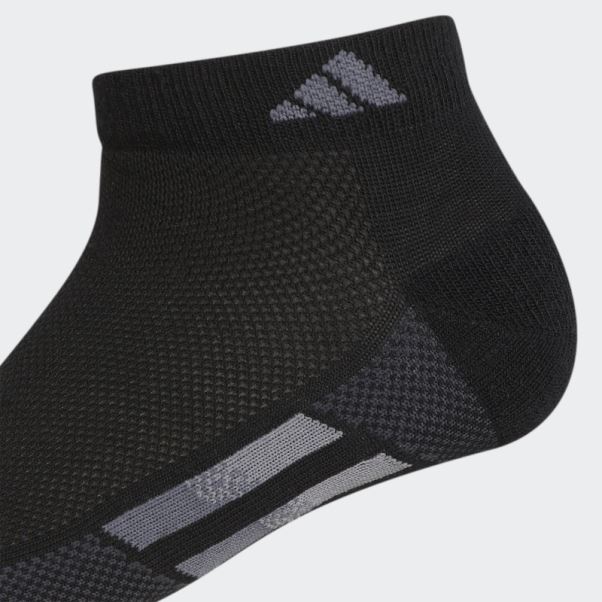 Adidas Chaussettes Basses Noires à Rayures Superlite 3 Paires