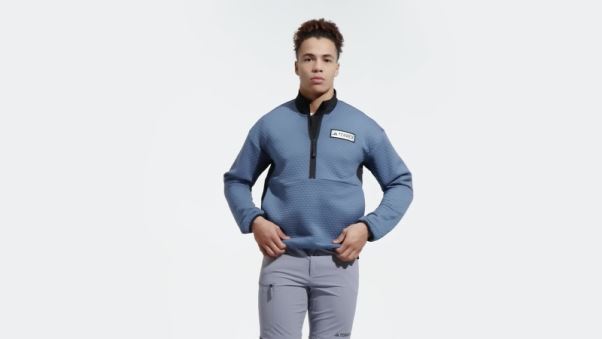 Veste Polaire Adidas Steel Terrex Utilitas 1/2-zip