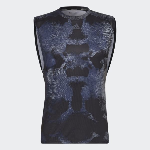Hiit Débardeur D'entraînement Imprimé Allover Multicolore Adidas