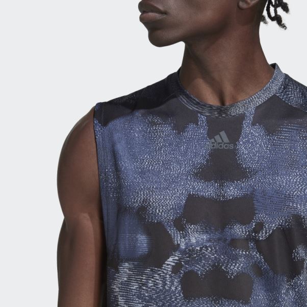Hiit Débardeur D'entraînement Imprimé Allover Multicolore Adidas