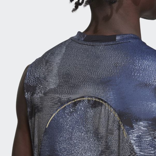 Hiit Débardeur D'entraînement Imprimé Allover Multicolore Adidas