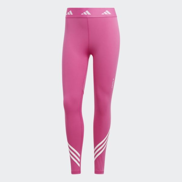 Adidas Legging Fuchsia Techfit 3 Bandes