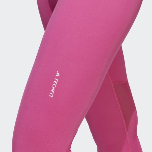 Adidas Legging Fuchsia Techfit 3 Bandes