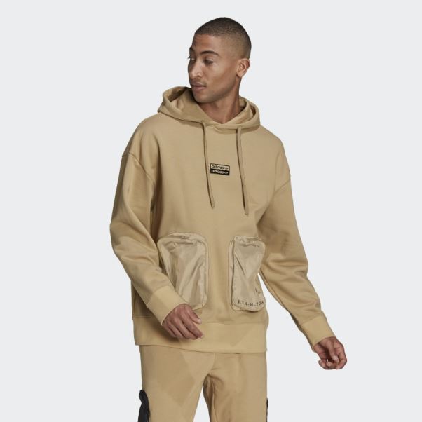 Ton Beige Adidas R.y.v. Sweat à Capuche Ample
