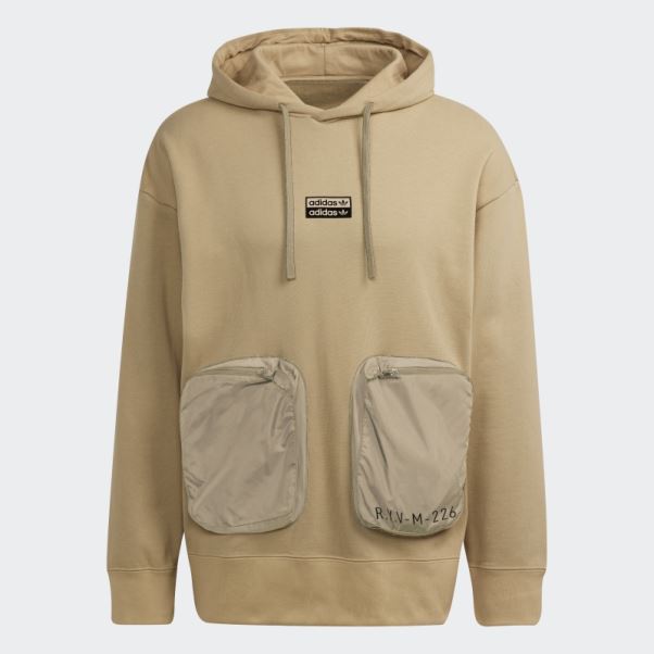 Ton Beige Adidas R.y.v. Sweat à Capuche Ample