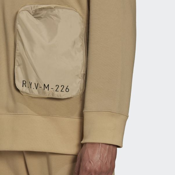 Ton Beige Adidas R.y.v. Sweat à Capuche Ample