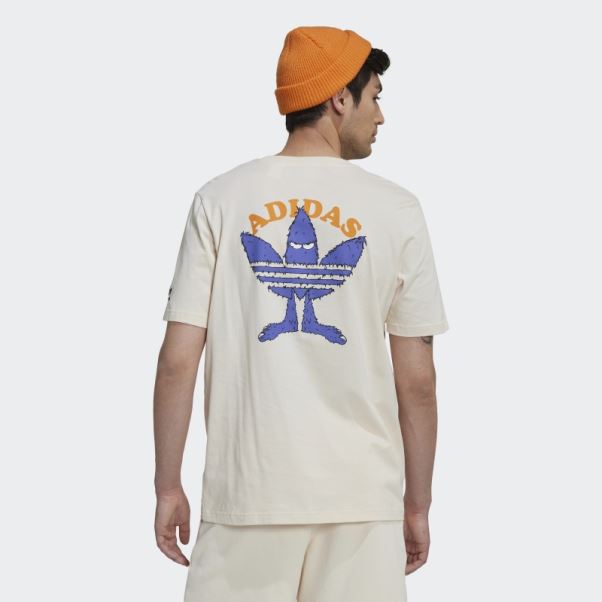 T-shirt Fun Graphique Blanc Adidas