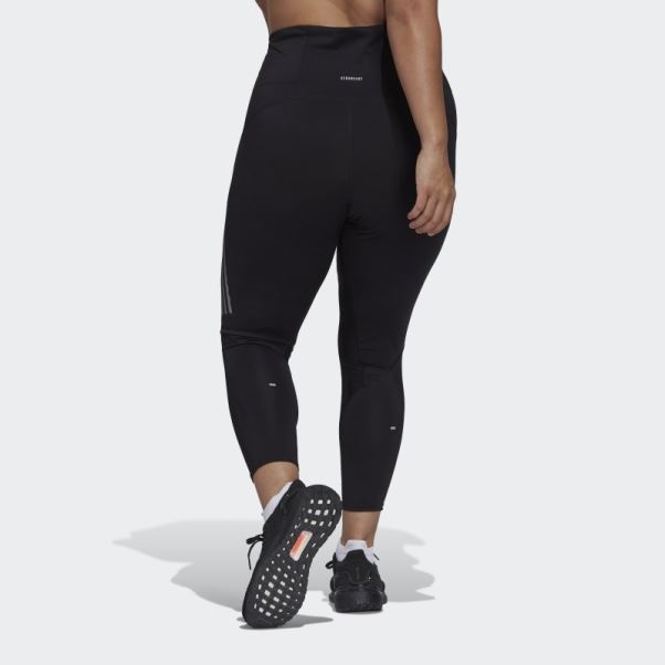 Adidas Legging Noir De Course à Pied 7/8 (grande Taille)