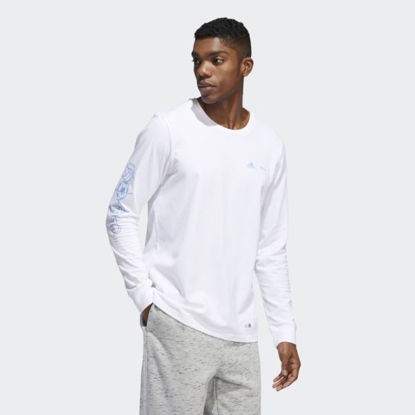 Disney Sport T-shirt Manches Longues Adidas Blanc