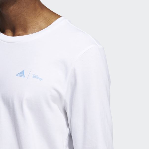 Disney Sport T-shirt Manches Longues Adidas Blanc