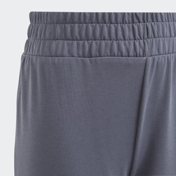 Pantalon De Yoga Taille Haute Adidas Aeroready Bleu Marine