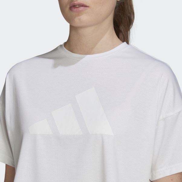 Tee Shirt Train Icones 3 Bar Logo Blanc Adidas