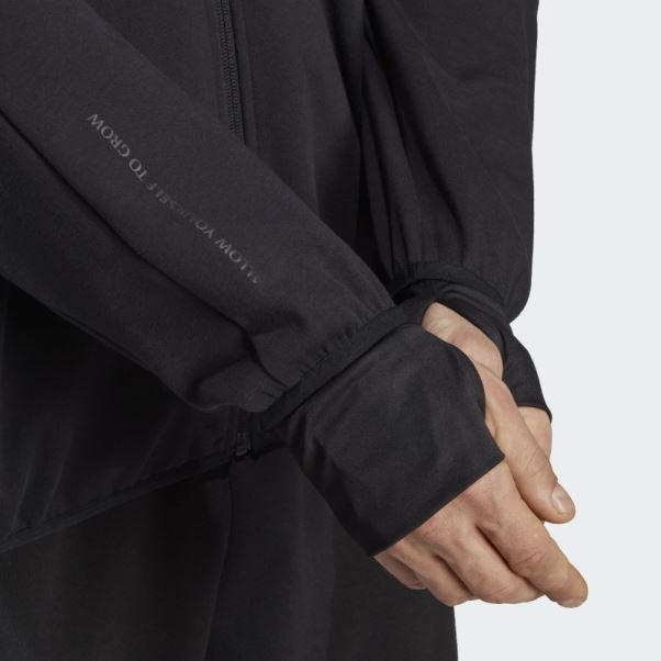 Sweat à Capuche Entièrement Zippé Aeroready Yoga Base Training Noir Adidas