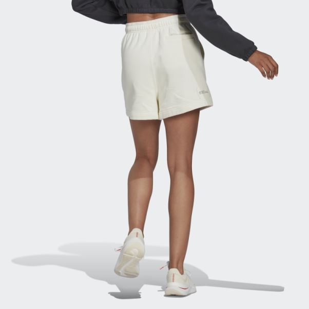 Short De Survêtement Adidas Blanc