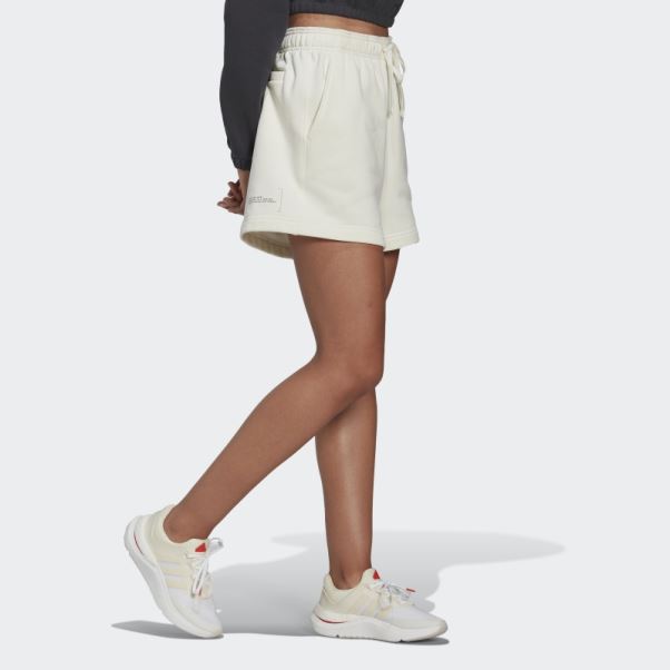 Short De Survêtement Adidas Blanc