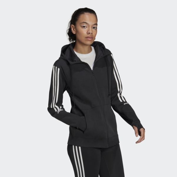 Sweat à Capuche Noir Aeroready Made For Training Adidas Fashion