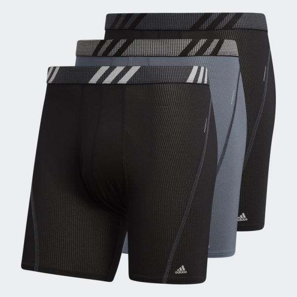 Boxer Performance Mesh 3 Paires Noir Adidas