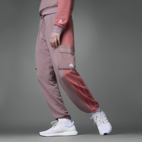 Pantalon Adidas Colorblock French Terry Violet