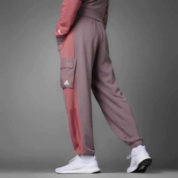 Pantalon Adidas Colorblock French Terry Violet