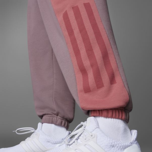 Pantalon Adidas Colorblock French Terry Violet