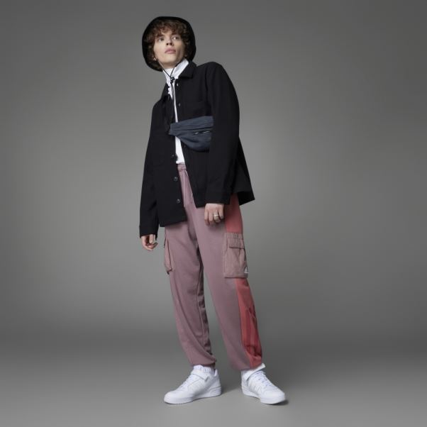 Pantalon Adidas Colorblock French Terry Violet