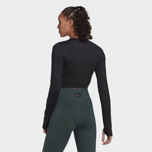 Adidas Top Noir à Manches Longues Hot