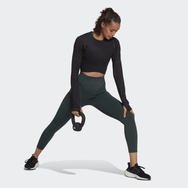 Adidas Top Noir à Manches Longues Hot