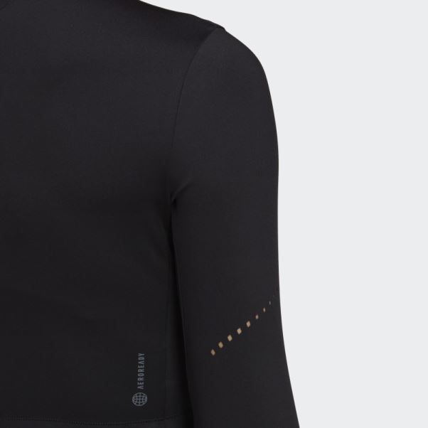 Adidas Top Noir à Manches Longues Hot