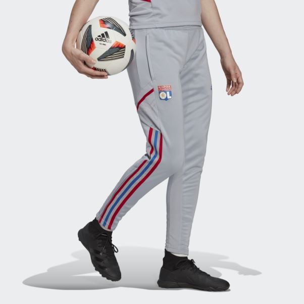 Adidas Olympique Lyonnais Tiro 21 Bas De Survêtement D'entrainement Argent