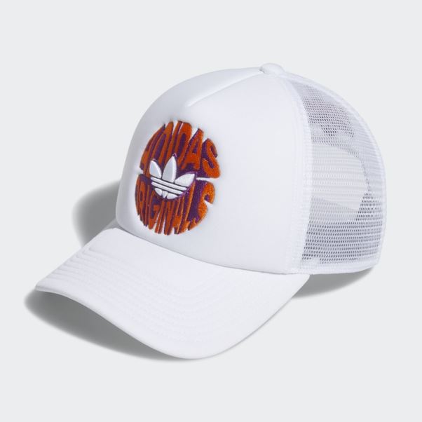 Casquette Trucker Spirale Adidas Blanc