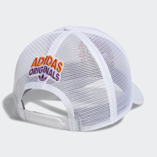 Casquette Trucker Spirale Adidas Blanc