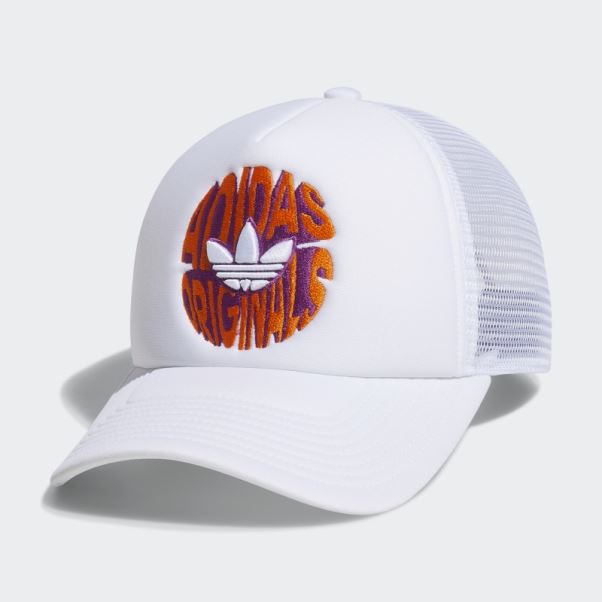 Casquette Trucker Spirale Adidas Blanc