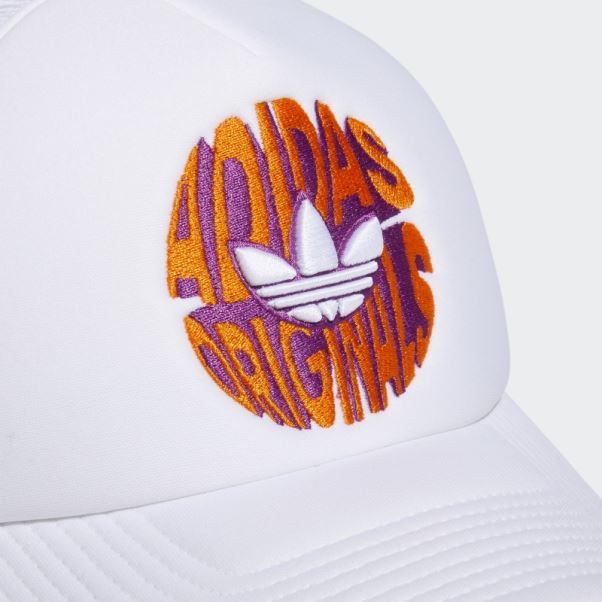 Casquette Trucker Spirale Adidas Blanc
