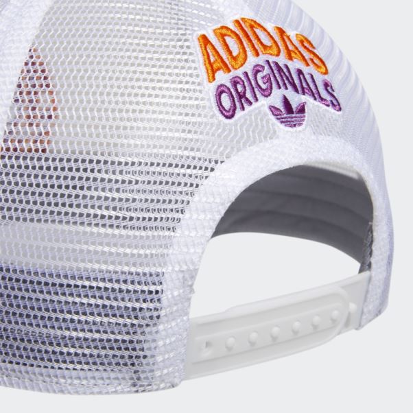 Casquette Trucker Spirale Adidas Blanc