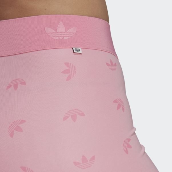Adidas Legging Rose Clair Taille Haute 7/8 Imprimé Sur L'ensemble