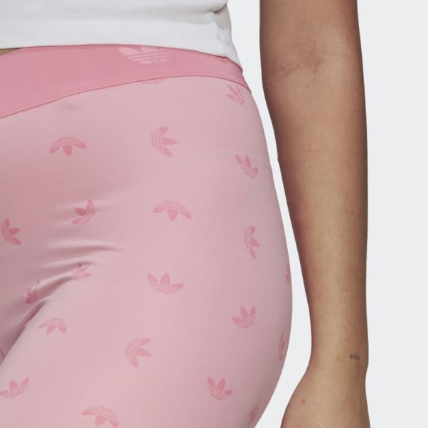 Adidas Legging Rose Clair Taille Haute 7/8 Imprimé Sur L'ensemble
