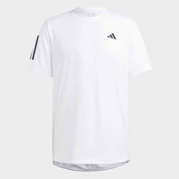 T-shirt De Tennis Adidas Club 3-stripes Blanc