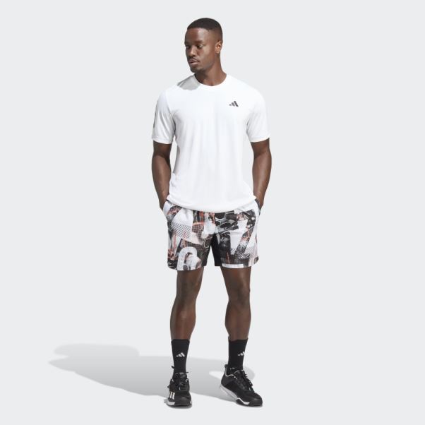 T-shirt De Tennis Adidas Club 3-stripes Blanc
