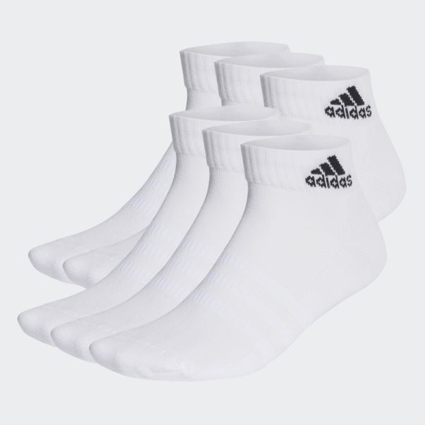 Socquettes Sportswear Matelassées 6 Paires Adidas Blanc