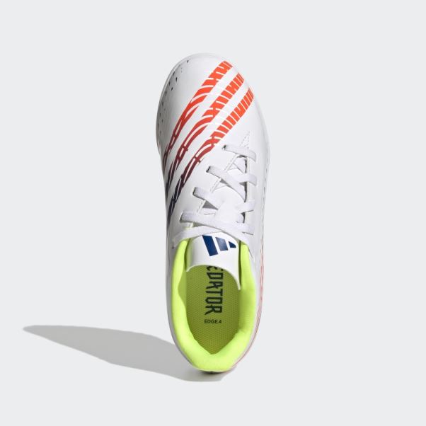 Adidas Predator Edge.4 Turf Chaussures Blanches