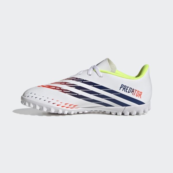 Adidas Predator Edge.4 Turf Chaussures Blanches