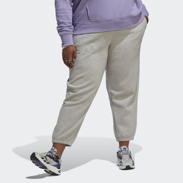 Pantalon De Jogging En Molleton Essentials (grande Taille) Gris Moyen Adidas