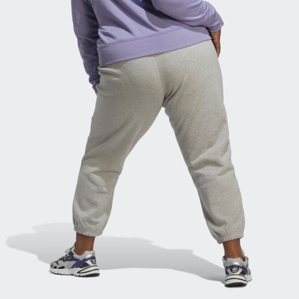 Pantalon De Jogging En Molleton Essentials (grande Taille) Gris Moyen Adidas