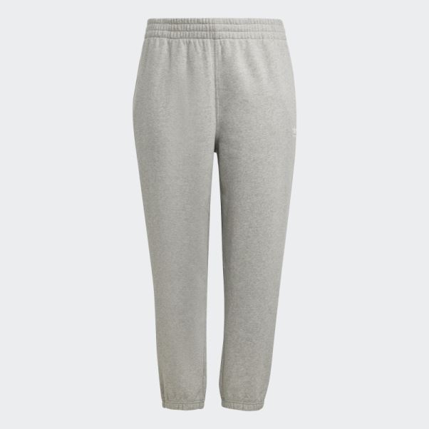 Pantalon De Jogging En Molleton Essentials (grande Taille) Gris Moyen Adidas