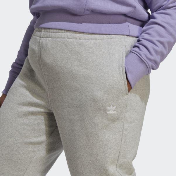 Pantalon De Jogging En Molleton Essentials (grande Taille) Gris Moyen Adidas