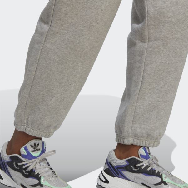 Pantalon De Jogging En Molleton Essentials (grande Taille) Gris Moyen Adidas