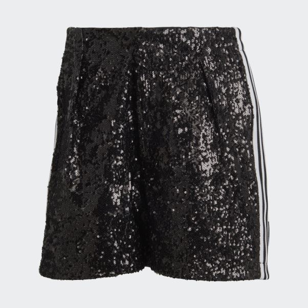 Adidas Blue Version Sequin Shorts Noir