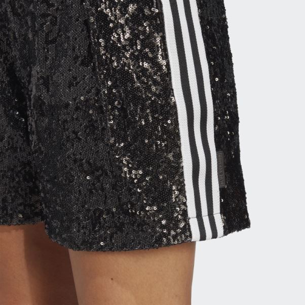 Adidas Blue Version Sequin Shorts Noir