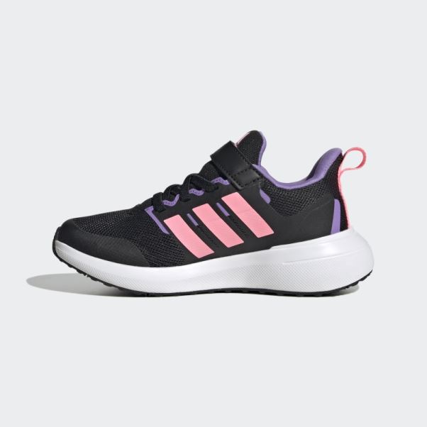 Adidas Fortarun 2.0 Cloudfoam Elastic Lace Top Strap Shoes Rose